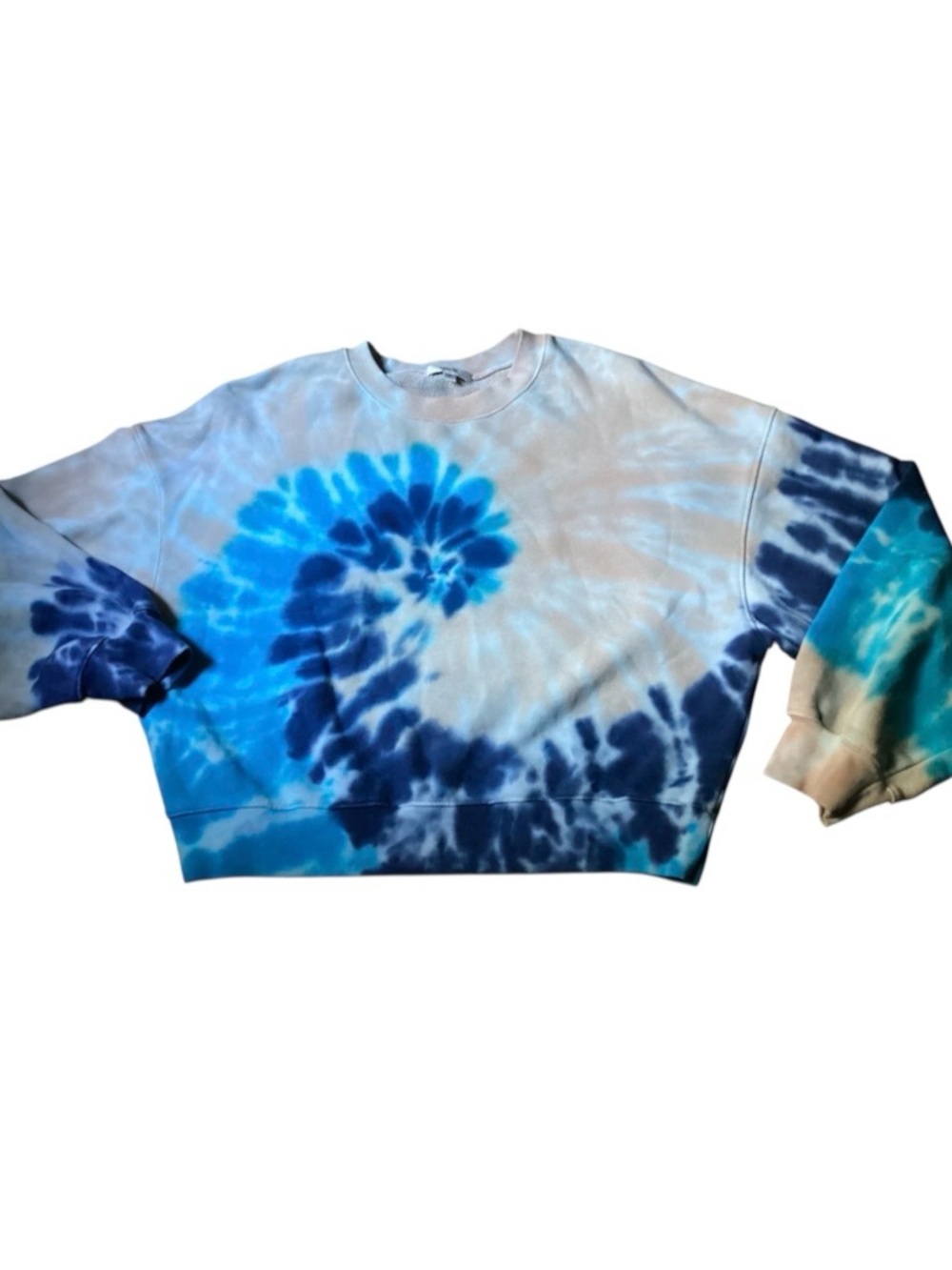 Agolde Cropped Balloon Sleeve Sweatshirt